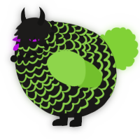 A sable and grass chicken with a lace pattern