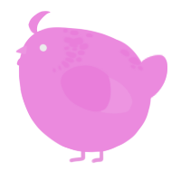 A leaf chicken with a neck-speckle pattern