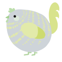 A mist and lemon chicken with a bar pattern