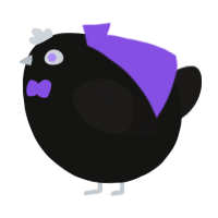 A black and sable chicken