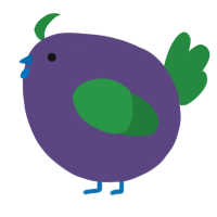 A overcast and viridian chicken