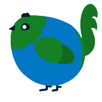A sapphire and leaf chicken with a head pattern