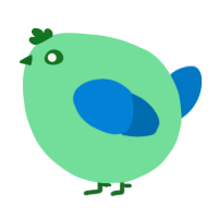 A spring and sapphire chicken