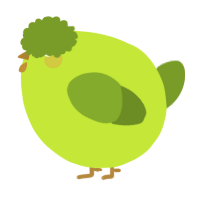 A lime and chartreuse chicken