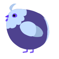 A overcast and mist chicken with a head pattern