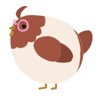 A cream and russet chicken with a head pattern