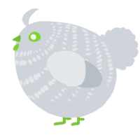 A mist chicken with a bar pattern