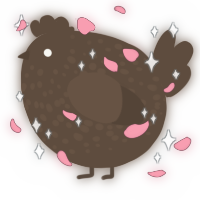 A bark chicken with a speckle pattern