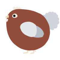 A russet and mist chicken