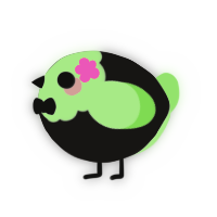 A sable and gluppy chicken with a head pattern