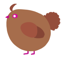 A brown and russet chicken