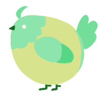 A lemon and spring chicken with a head pattern