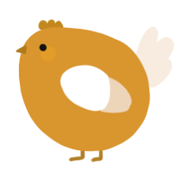 A orange and cream chicken