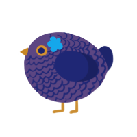 A overcast and navy chicken with a lace pattern