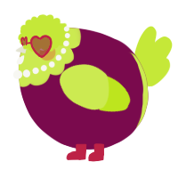 A wine and lime chicken with a head pattern