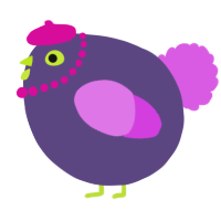 A overcast and orchid chicken