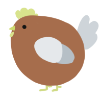 A brown and mist chicken