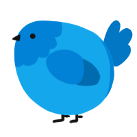 A sky and sapphire chicken with a head pattern