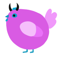 A orchid and lavender chicken