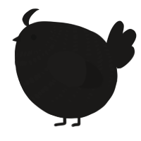 A sable chicken with a bar pattern