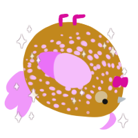 A ochre and lavender chicken with a speckle pattern