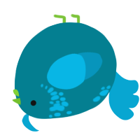 A sea and cerulean chicken with a neck-speckle pattern