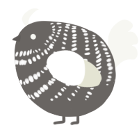A grey and white chicken with a bar pattern
