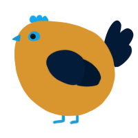 A orange and tumblr chicken