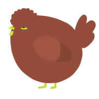 A russet chicken