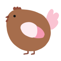 A brown and rose chicken