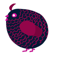 A tumblr and maroon chicken with a lace pattern