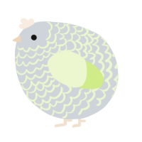 A mist and apple chicken with a lace pattern