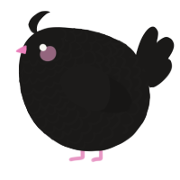 A sable chicken with a lace pattern
