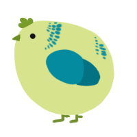 A lemon and sea chicken with a neck-band pattern