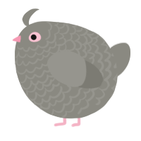 A ash chicken with a lace pattern