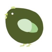 A olive and gluppy chicken