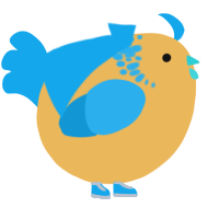 A honey and sky chicken with a neck-speckle pattern