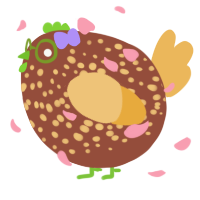 A russet and honey chicken with a speckle pattern
