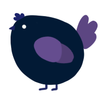 A tumblr and overcast chicken