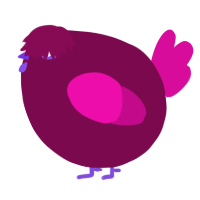 A wine and fuchsia chicken
