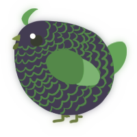 A lemon and orchid chicken with a lace pattern