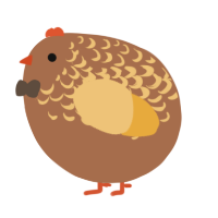 A brown and honey chicken with a half-lace pattern