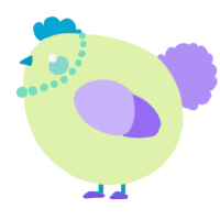 A apple and lilac chicken