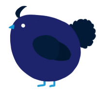 A navy and tumblr chicken