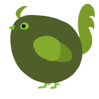 A olive and chartreuse chicken