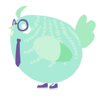 A mint and spring chicken with a half-bar pattern