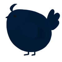 A tumblr chicken with a head pattern