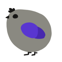 A ash and indigo chicken