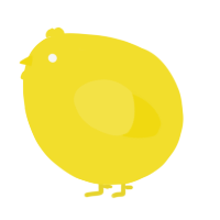 A yellow chicken