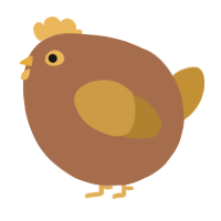 A brown and gold chicken